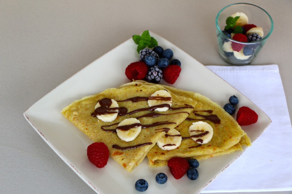 Vegane Crepes mit selbstgemachter Schokocreme - NaturallyGood