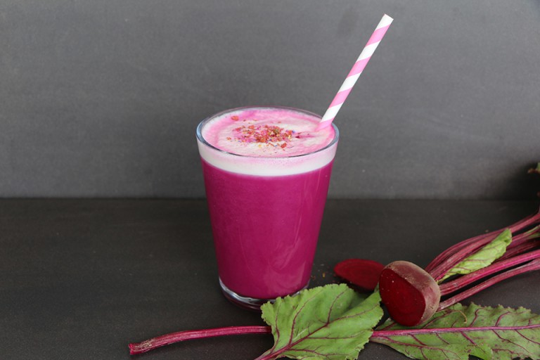 Rote Beete Latte Iced Beet Root Latte Gesundes InGetränk