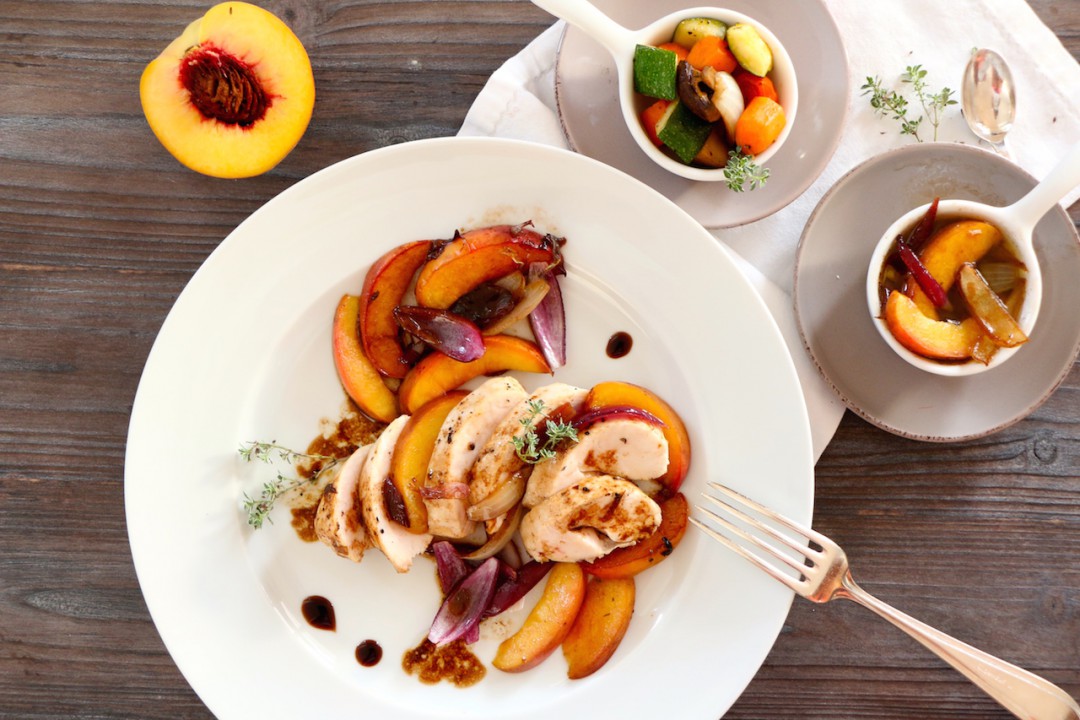 Fruchtig und leicht: Hähnchenbrust mit karamellisierten Balsamico ... Fruchtig und leicht: Hähnchenbrust mit karamellisierten Balsamico ...