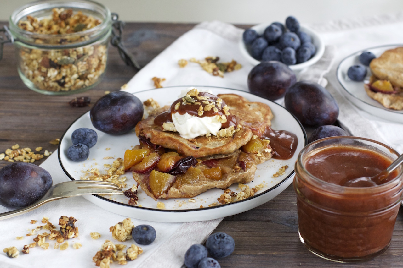 Gesunde Pflaumenküchlein mit Pflaumenmus selbst gemacht. - NaturallyGood