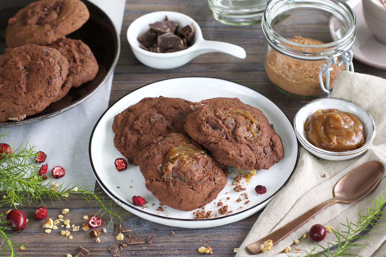 Gesunde Schoko-Toffee-Cookies (ohne Zucker) - NaturallyGood