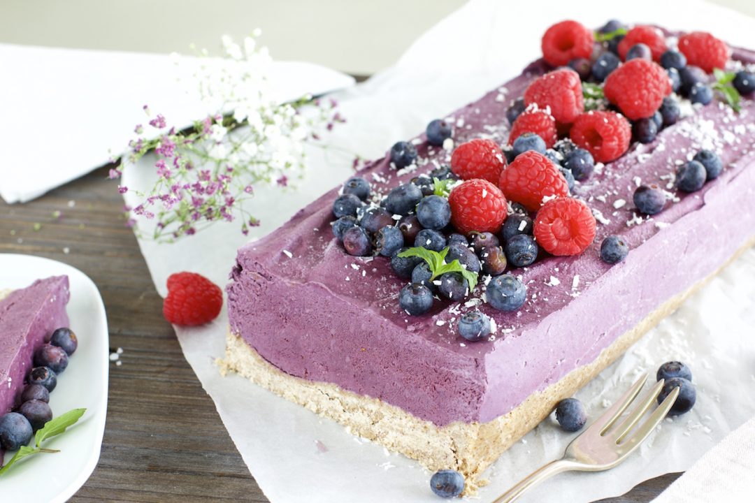 Blaubeer-Creme-Torte | ohne backen {gesund, glutenfrei &amp; vegan ...