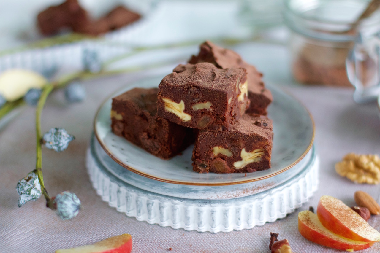 Gesunde Apfel-Brownies mit Walnüssen &amp; Tipps für einen gesünderen ...